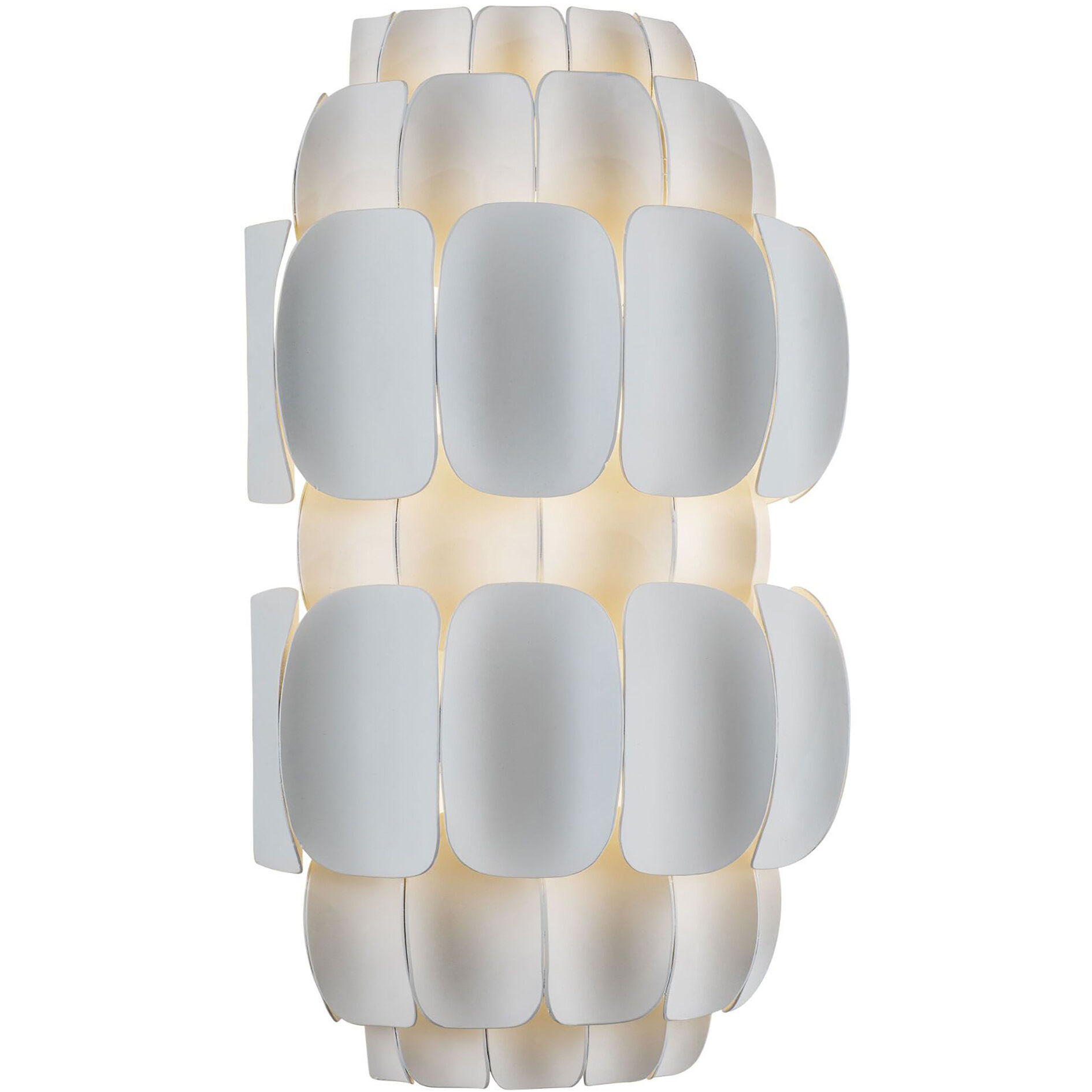 Swoon Sconce Wall Light in Matte White, Smithsonian Collaboration