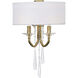 Barcelona 2 Light 10.5 inch Brass Kisser Wall Sconce Wall Light