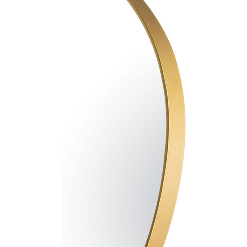 Who Do Ya' Love 30 X 30 inch Gold Wall Mirror