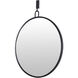 Stopwatch 33.25 X 30 inch Black Accent Wall Mirror, Varaluz Casa