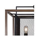 Rio Lobo 8 Light 22 inch Dark Oak with Black Foyer Ceiling Light