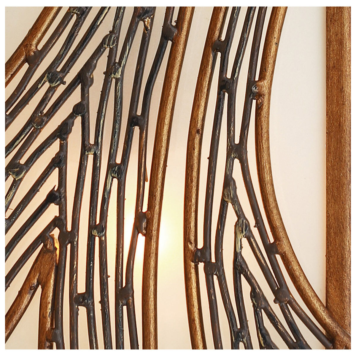 Flow Wall Sconce Wall Light in 2, Hammered Ore