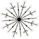 Wildflower 8 Light 32 inch Matte Black Chandelier Ceiling Light, Smithsonian Collaboration