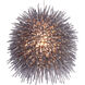 Urchin 1 Light 9 inch Painted Chrome Mini Pendant Ceiling Light