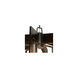 Lofty 6 Light 26 inch Steel Chandelier Ceiling Light in Steel/Zebrawood