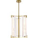 Mingle 3 Light 17 inch Satin Brass Pendant Ceiling Light