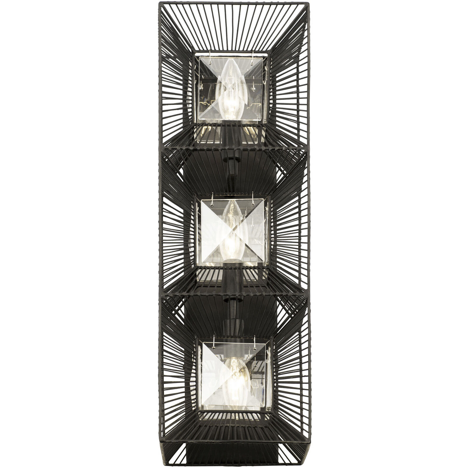 Arcade 3 Light 7 inch Carbon Wall Sconce Wall Light