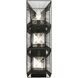 Arcade 3 Light 7 inch Carbon Wall Sconce Wall Light