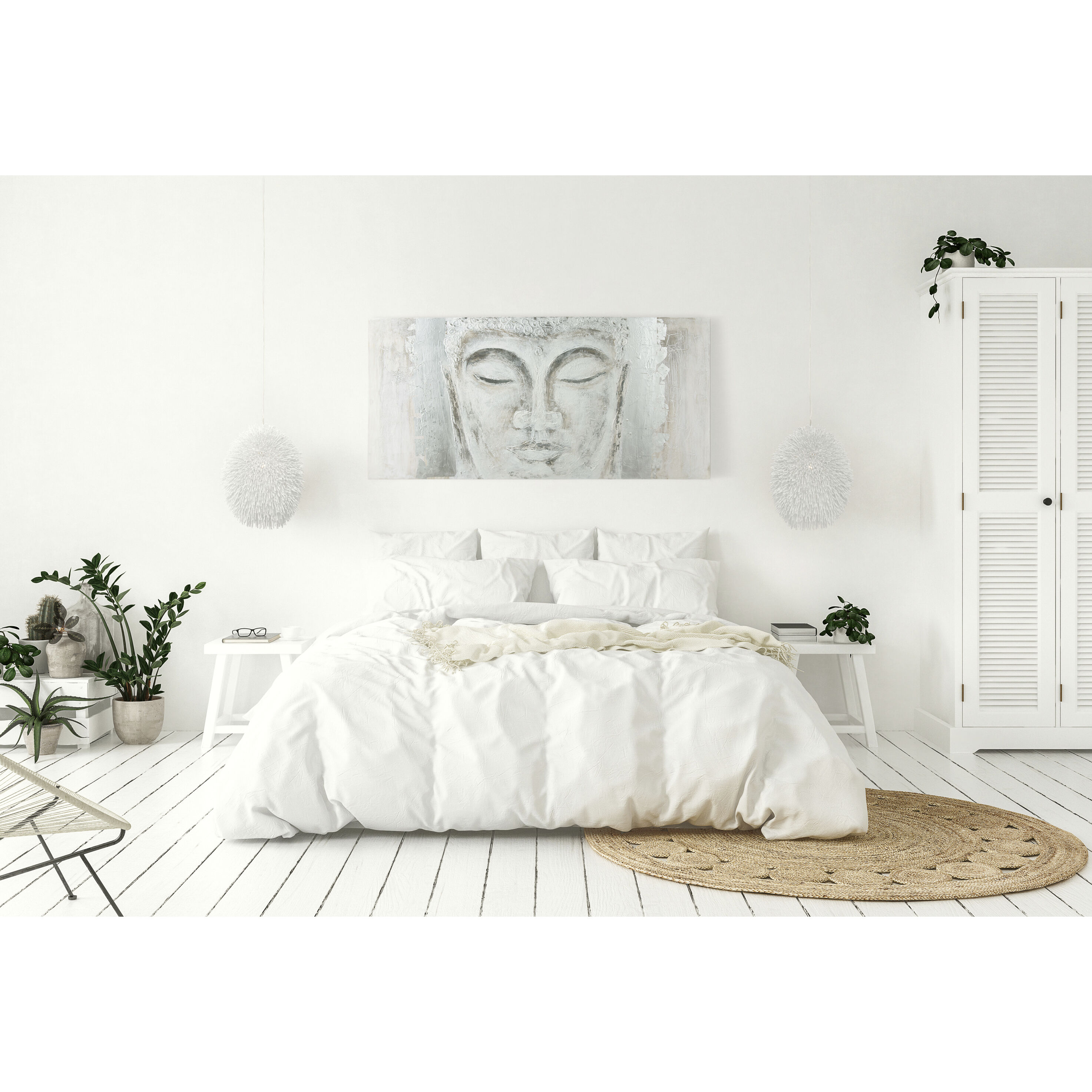 Urchin 1 Light 13 inch White Pendant Ceiling Light