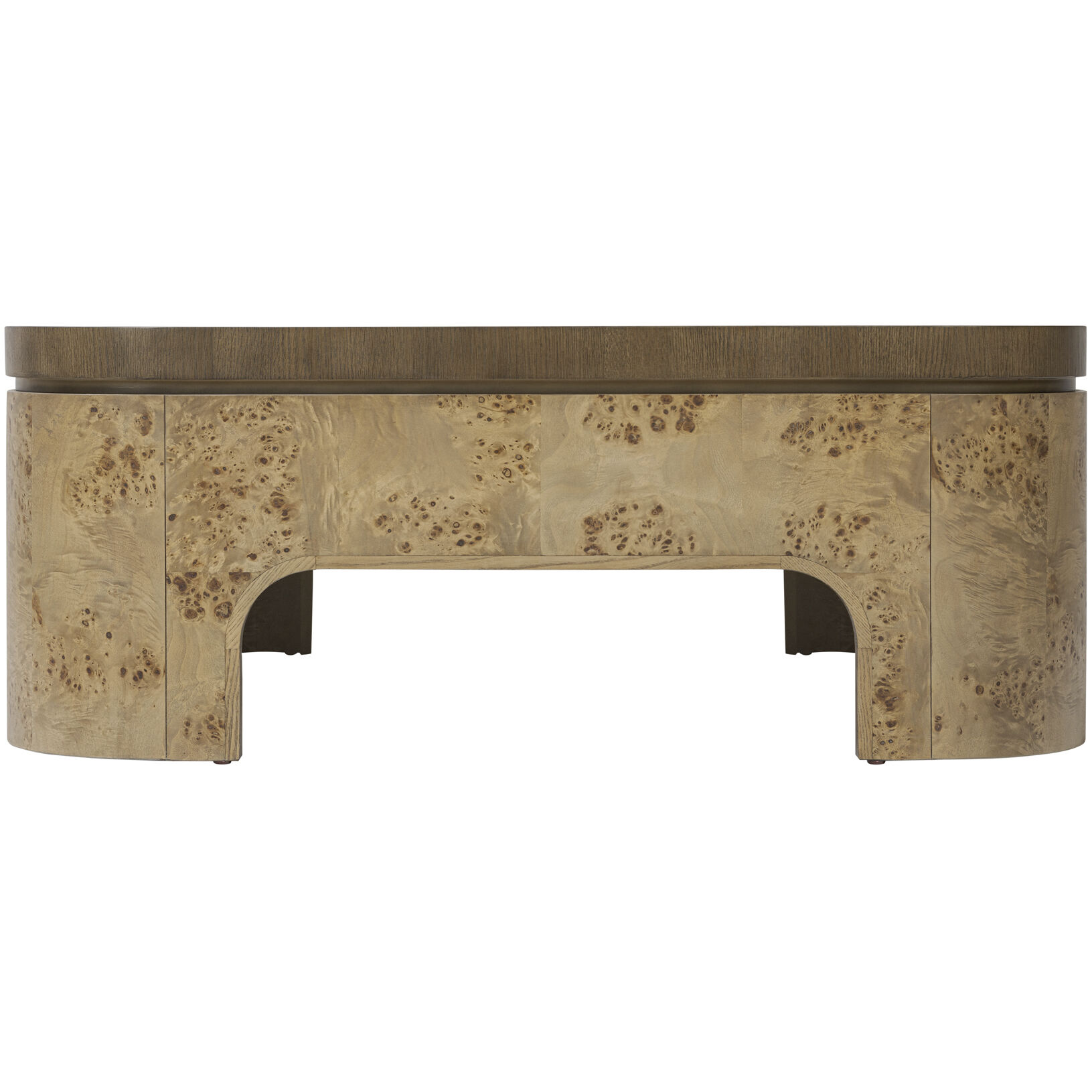 McKinney 44 X 44 inch Mushroom Oak with Mappa Burl Coffee Table