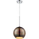 Spacey 1 Light 10 inch Polished Chrome Pendant Ceiling Light