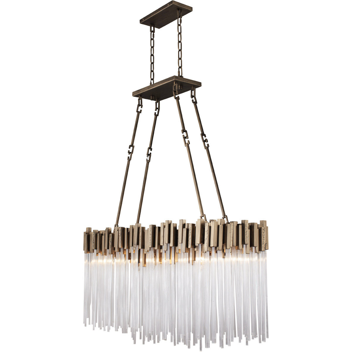 Matrix Linear Pendant Ceiling Light in Havana Gold, 6