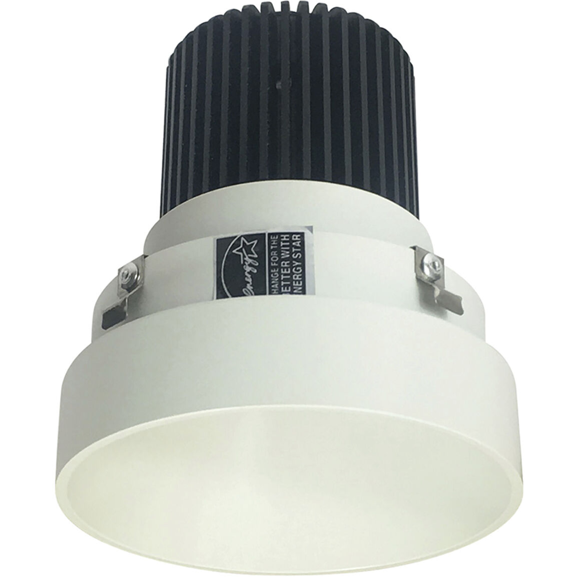 Iolite White with White Recessed Light in 3000K, 2500, Round Trimless Reflector