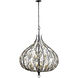 Bask 9 Light 32 inch Matte Black and French Gold Pendant Ceiling Light