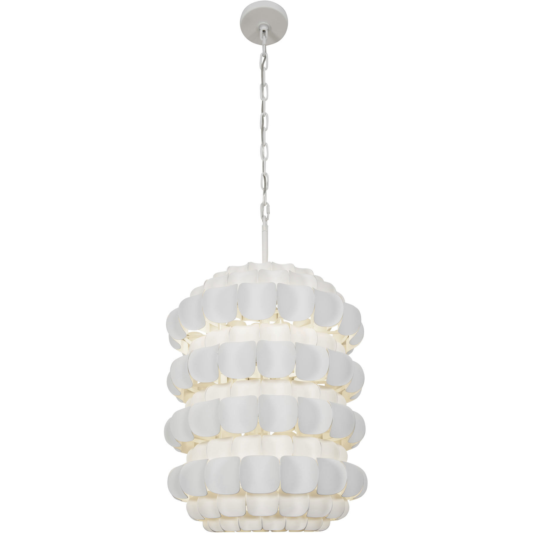 Swoon 6 Light 20 inch Matte White Foyer Ceiling Light, Smithsonian Collaboration