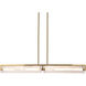 Mingle 2 Light 42 inch Satin Brass Linear Pendant Ceiling Light