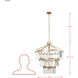 Social Club 15 Light 28 inch Havana Gold Pendant Ceiling Light