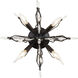 Orbital 4 Light 18.3 inch Carbon Semi-Flush Ceiling Light