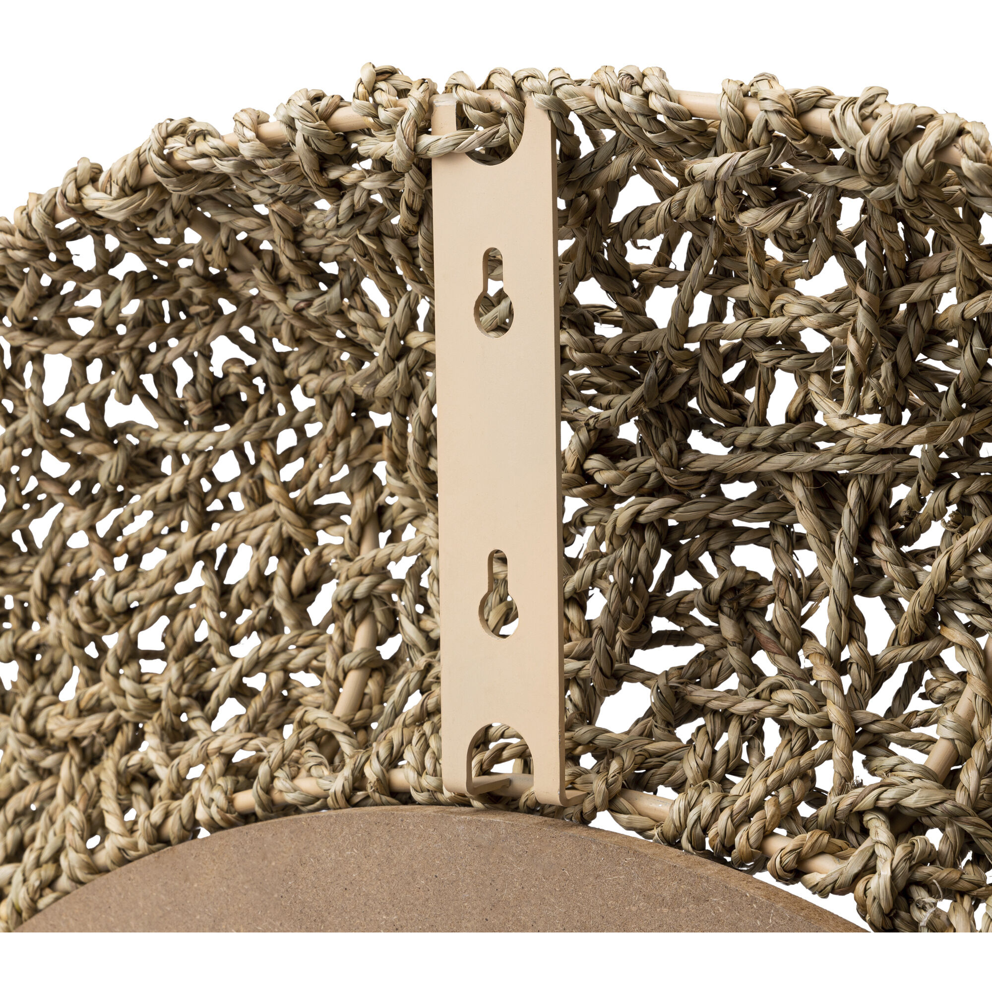 Tangled 33 inch Natural Rope Wall Mirror