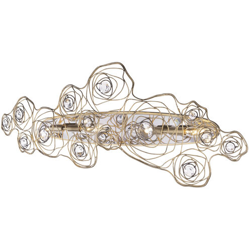Ethereal Rose 4 Light 14 inch Havana Gold Ombre with Polished Stainless Sconce Wall Light
