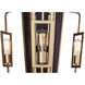 Madeira LED 22 inch Rustic Gold Chandelier Ceiling Light in 3