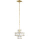 Cubic 1 Light 11.5 inch Calypso Gold Pendant Ceiling Light