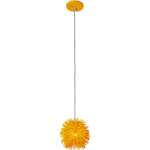 Urchin 1 Light 6.25 inch Un-Mellow Yellow Mini Pendant Ceiling Light