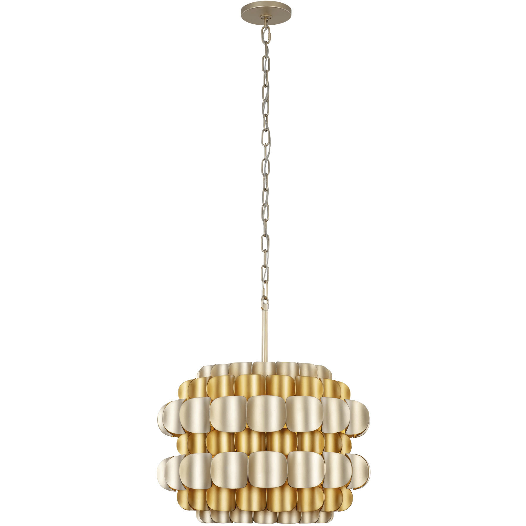 Swoon 3 Light 20 inch Antique Gold/Gold Dust Pendant Ceiling Light, Smithsonian Collaboration