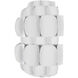 Swoon 1 Light 10 inch Matte White Wall Sconce Wall Light, Smithsonian Collaboration