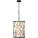 Scribble 6 Light 16 inch Matte Black Foyer Ceiling Light, Smithsonian Collaboration