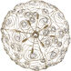 Ethereal Rose 8 Light 32.5 inch Havana Gold Ombre Pendant Ceiling Light