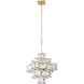 Cubic 6 Light 18.5 inch Calypso Gold Pendant Ceiling Light