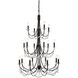 Brentwood 18 Light 32 inch Black Chandelier Ceiling Light