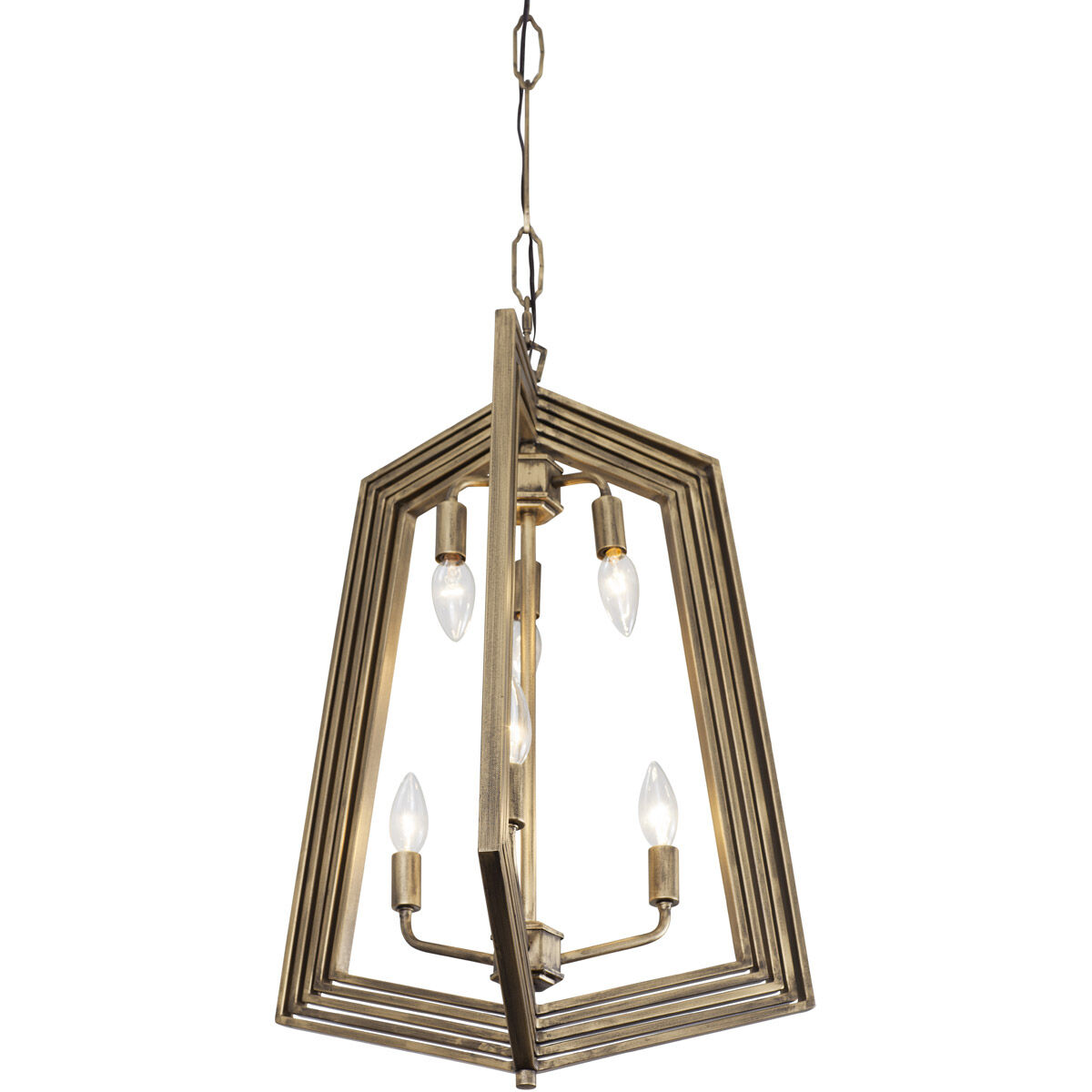 Gymnast 6 Light 20 inch Havana Gold Foyer Pendant Ceiling Light