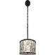 Scribble 6 Light 48 inch Matte Black Linear Pendant Ceiling Light, Smithsonian Collaboration