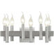 Collette 8 Light 16 inch Satin Nickel Bath Vanity Light Wall Light