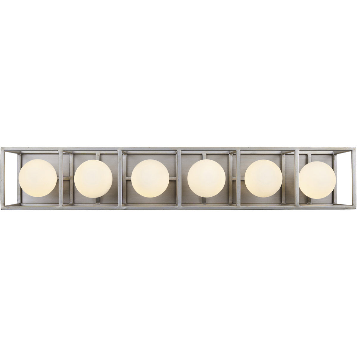 Plaza LED 28.38 inch Silverado and Carbon Bath Vanity Wall Light in 6