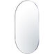 Capsule 40 X 22 inch Chrome Wall Mirror in Painted Chrome