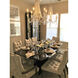 Barcelona 6 Light 27 inch Transcend Silver Chandelier Ceiling Light