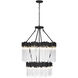 Matrix 14 Light 30 inch Matte Black and French Gold Chandelier Ceiling Light