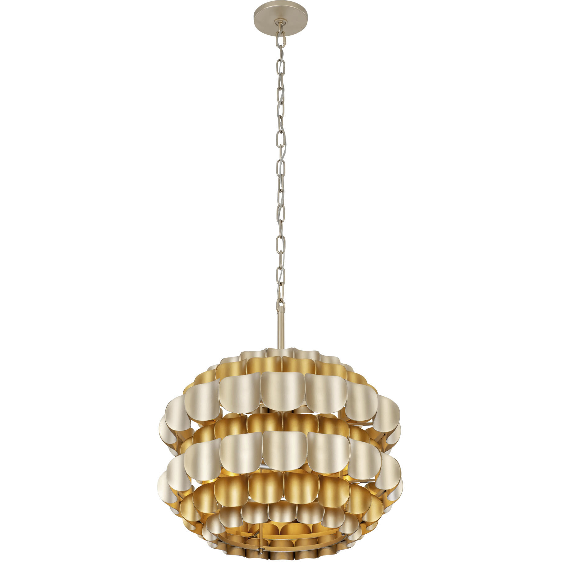 Swoon 3 Light 20 inch Antique Gold/Gold Dust Pendant Ceiling Light, Smithsonian Collaboration