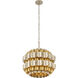 Swoon 3 Light 20 inch Antique Gold/Gold Dust Pendant Ceiling Light, Smithsonian Collaboration