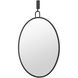Stopwatch 33.25 X 22.25 inch Black Powder Room Mirror, Varaluz Casa