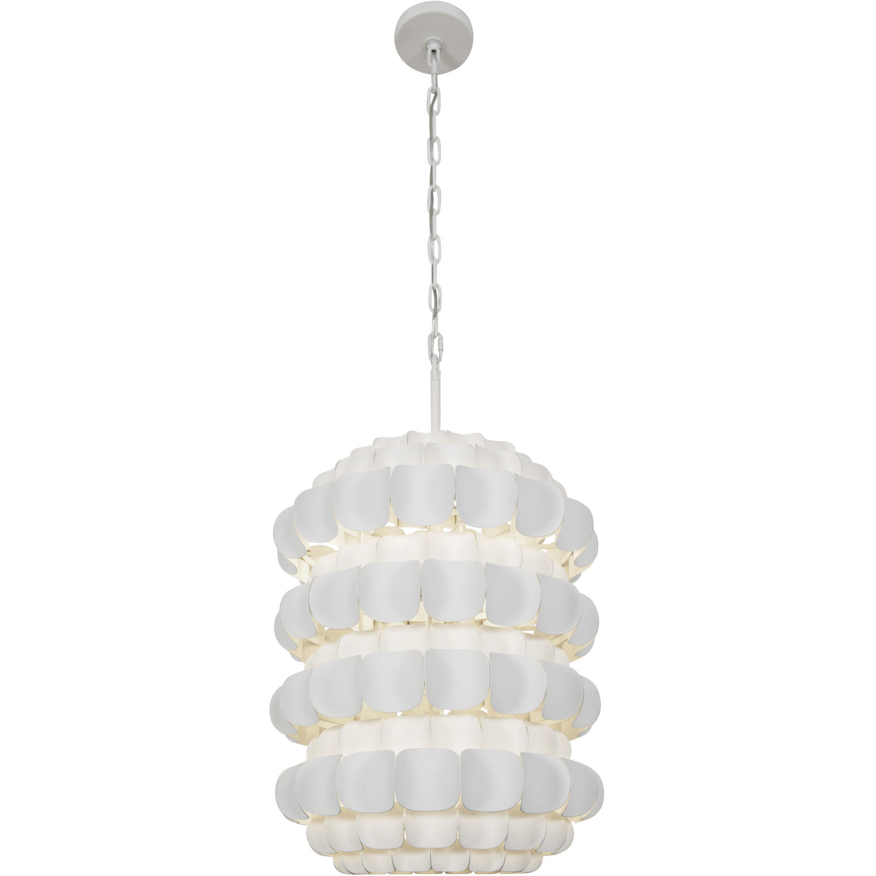 Swoon 6 Light 20 inch Matte White Foyer Pendant Ceiling Light, Smithsonian Collaboration
