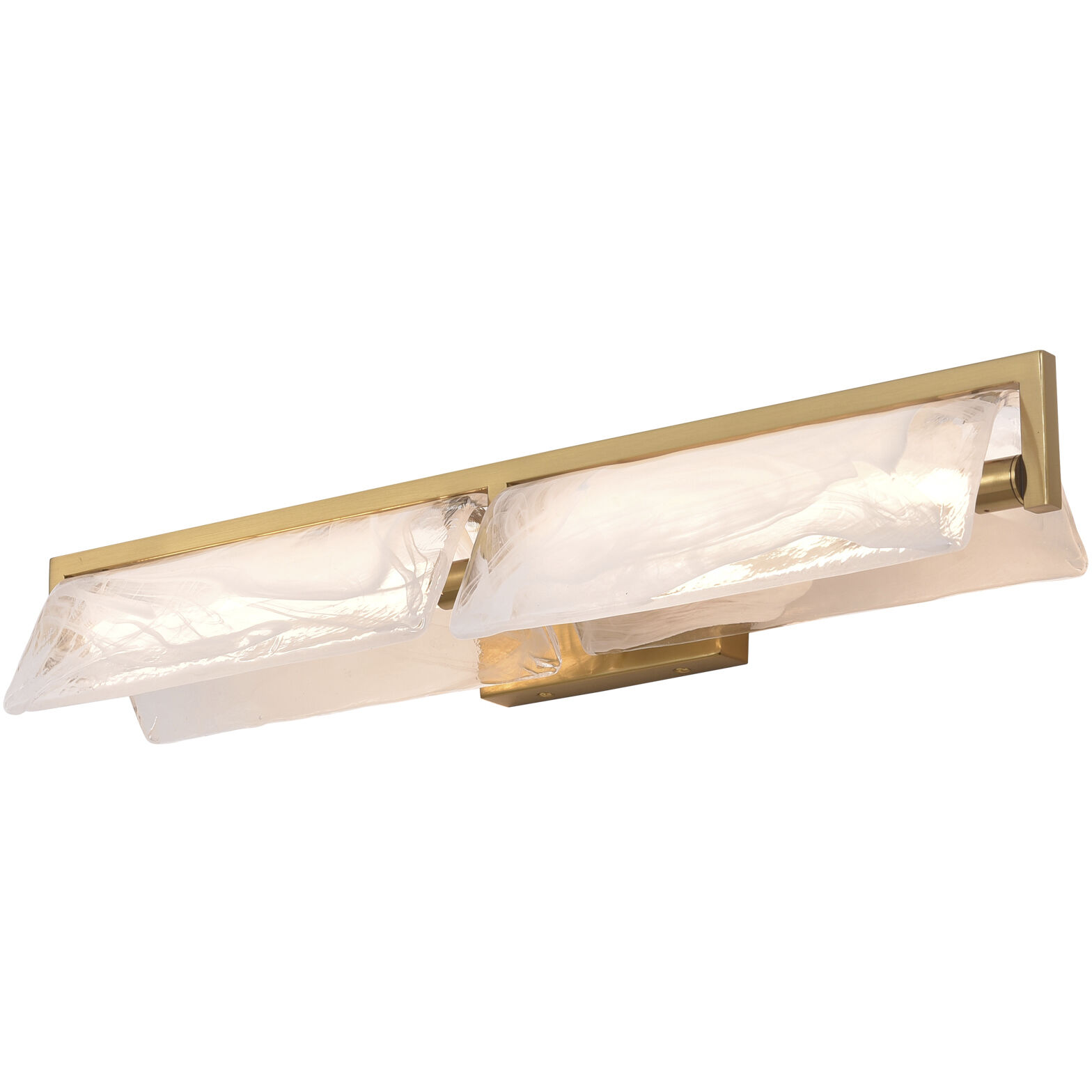 Mingle 2 Light 25.5 inch Satin Brass Bath Vanity Light Wall Light