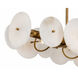 Cosmos 10 Light 50 inch Havana Gold Linear Pendant Ceiling Light, Smithsonian Collaboration