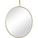 Stopwatch 43.25 X 40 inch Gold Accent Mirror