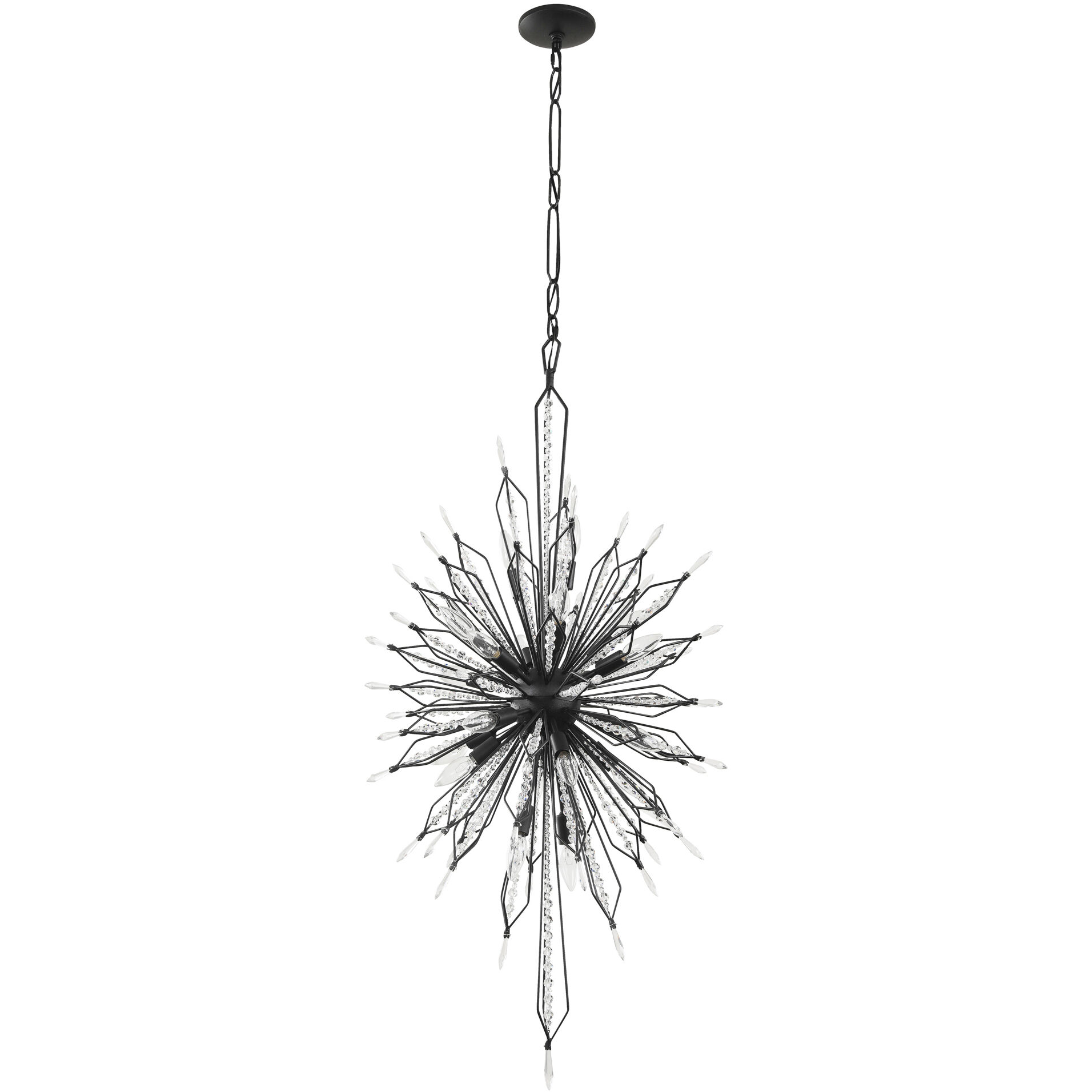 Orbital 20 Light 24 inch Carbon Pendant Ceiling Light
