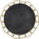Chains of Love 30 X 30 inch Matte Black and Textured Gold Wall Mirror