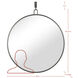 Stopwatch 43.25 X 40 inch Black Accent Wall Mirror, Varaluz Casa